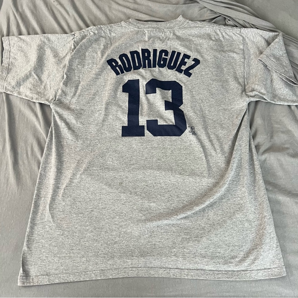 Mens NEW YORK YANKEES Logo A-Rod Alex Rodriguez #13 Team Shirt Size XXL